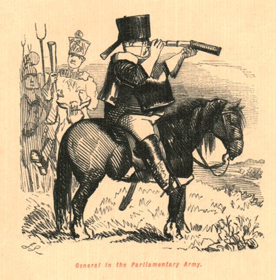 議会軍の将軍、1897年。 作： John Leech