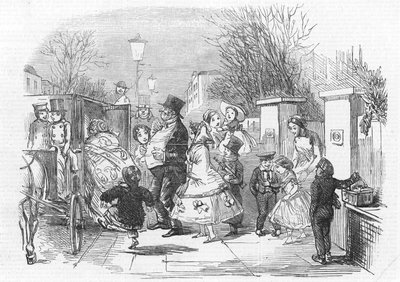 パントマイムに行く 作： John Leech
