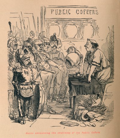 飯能が公募の空虚さを発表、1852 作： John Leech