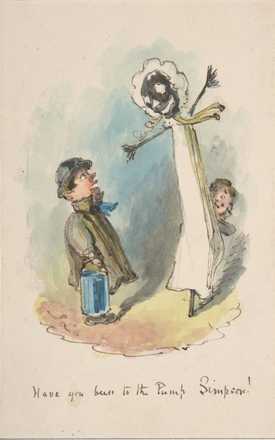 Have You Been to the Pump』（シンプソン、1837～64年）。 作： John Leech