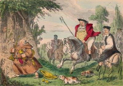 ヘンリーVIIIモンクハンティング、1850 作： John Leech