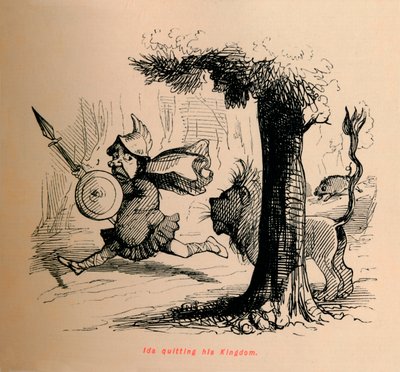 アイダは彼の王国、c1860、c1860を辞めました。 作： John Leech