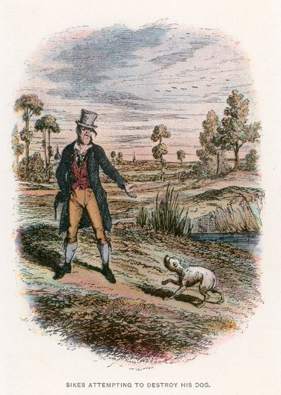 オリバーツイストのイラスト 作： John Leech