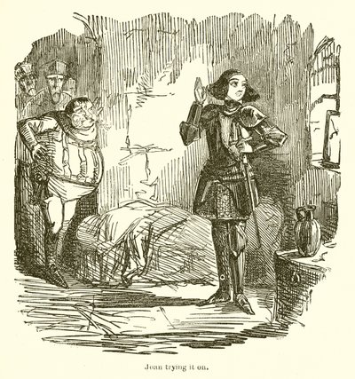 ジョアンが試着 作： John Leech
