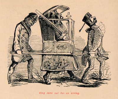 ジョン王、放映のために出ました、c1860、c1860 作： John Leech