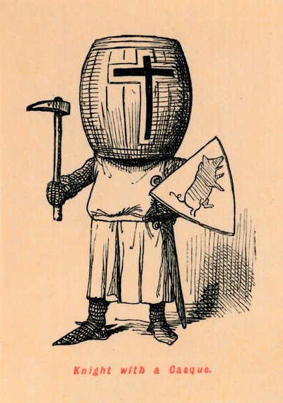 カスクの騎士、c1860、c1860 作： John Leech