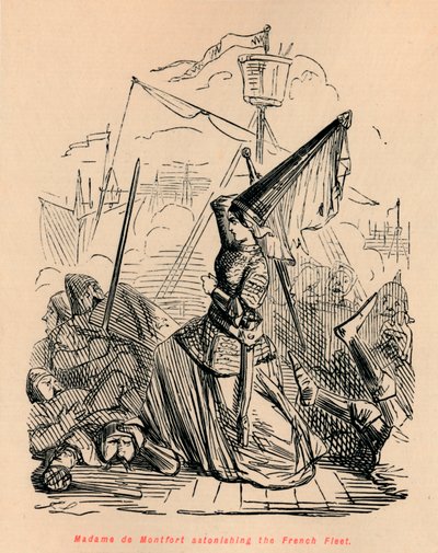 フランス艦隊を驚かせたモンフォートマダム、c1860、c1860 作： John Leech