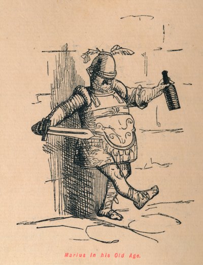 マリウスの老年、1852 作： John Leech