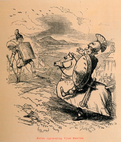 メリウスはマンリウスを悪化させ、1852年 作： John Leech