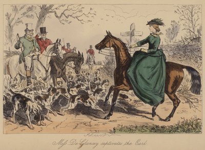 ミスドグランシーは伯爵を魅了する 作： John Leech