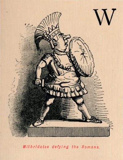 1852年にローマ人を倒したミトリダテス 作： John Leech