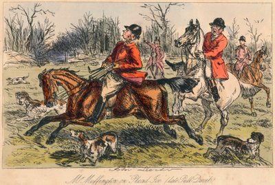プラシッドジョーのマフィントン氏、故プル・デビル、1865 作： John Leech