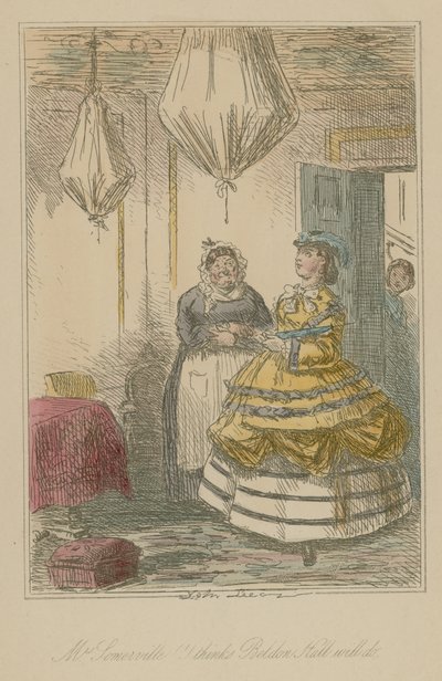 サマービル夫人はベルドンホールがやると思っています 作： John Leech