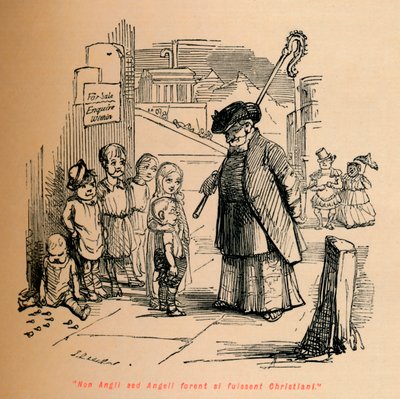 それらがアングルではなく、クリスチャンの天使であった場合、それらがあった場合、c1860、c1860 作： John Leech
