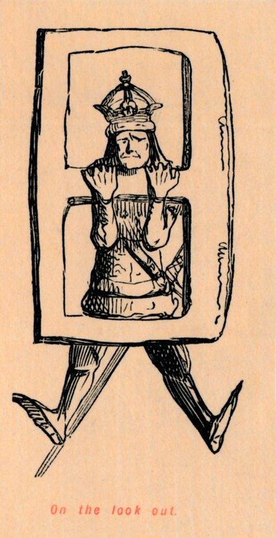 見張っている、 作： John Leech