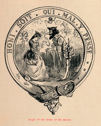 ガーター騎士団の起源、c1860、c1860 作： John Leech