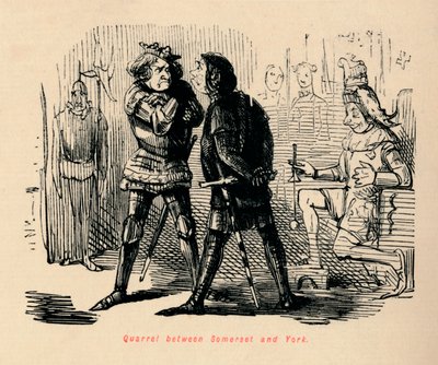 サマセットとヨークの間の喧嘩、 作： John Leech