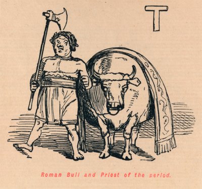 1852年のロマンブルと司祭 作： John Leech
