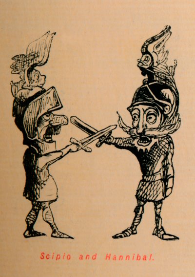 スキピオとハンニバル、1852 作： John Leech