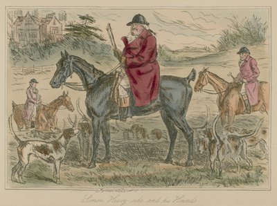 サイモン・ヘビーサイドと彼の猟犬 作： John Leech