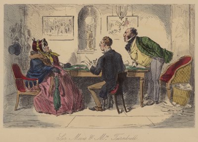 モーゼス卿とターンブル夫人 作： John Leech