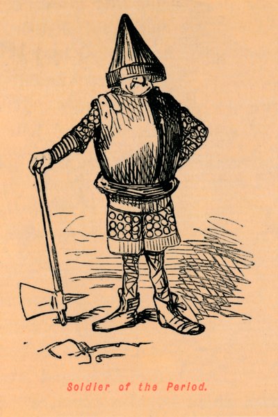 時代の兵士、c1860、c1860 作： John Leech