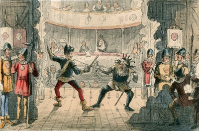 ボスワースの戦い、歴史の大劇の舞台 作： John Leech