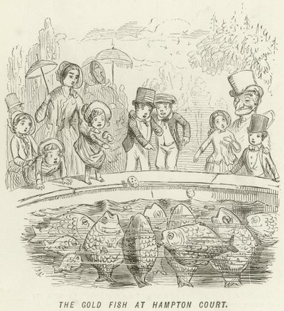 ハンプトンコートの金の魚 作： John Leech