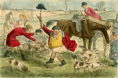 The Kill＆on the Cat＆Custard Pot Day、c1854。 作： John Leech