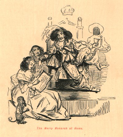 メリーモナークアットホーム、1897年。 作： John Leech