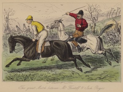 フリントフ氏とジャックロジャースの素晴らしい試合 作： John Leech