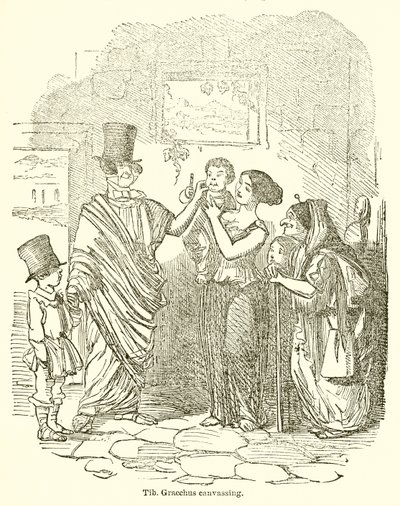 フィブgracchus Canvassing 作： John Leech