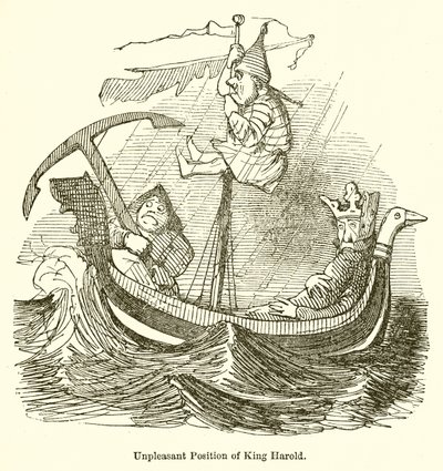 ハロルド王の不愉快な立場 作： John Leech
