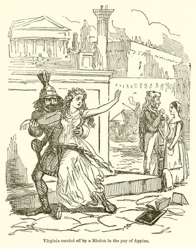 Pay of Appiusでミニオンによって持ち去られたバージニア州 作： John Leech