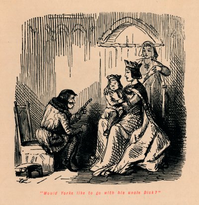 ヨークは彼の叔父ディックと一緒に行きたいですか、 作： John Leech