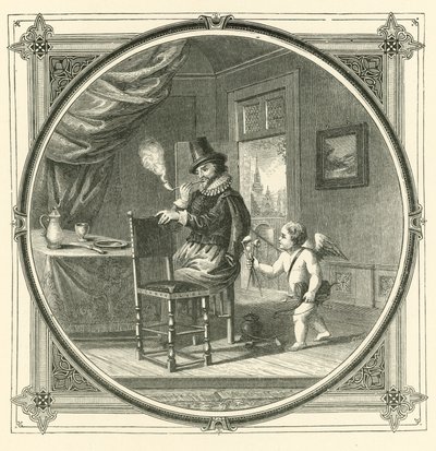煙は恋人たちの食べ物(彫刻) 作： John Leighton