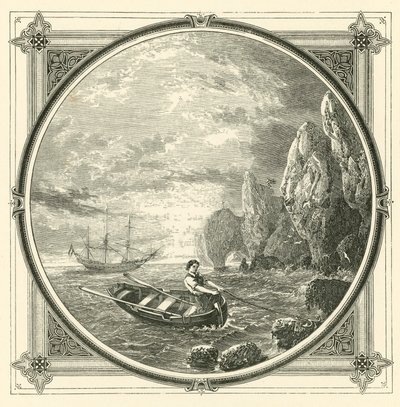 描いている間に、描かれている（エングレービング 作： John Leighton