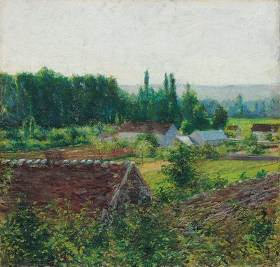 ジヴェルニーの農家、1890年頃 作： John Leslie Breck