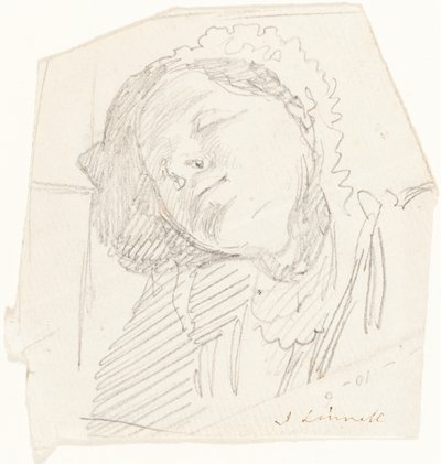 休む女 作： John Linnell