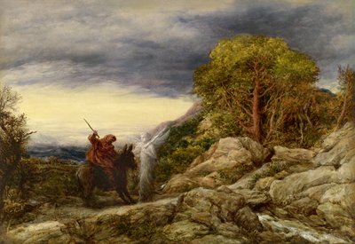 預言者バラームと天使1859年 作： John Linnell