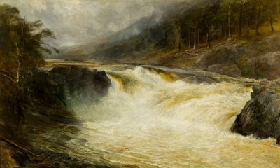 タンメルの滝、1875年頃（キャンバスに油彩） 作： John MacWhirter