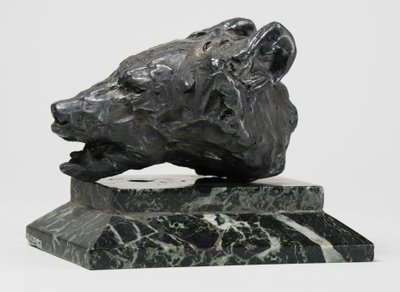 クマの頭、1900年頃（ブロンズ） 作： John Macallan Swan