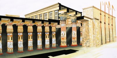 ハイポスタイルホールの一部の再建 作： John Marshall