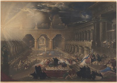 ベルシャザールの饗宴 作： John Martin