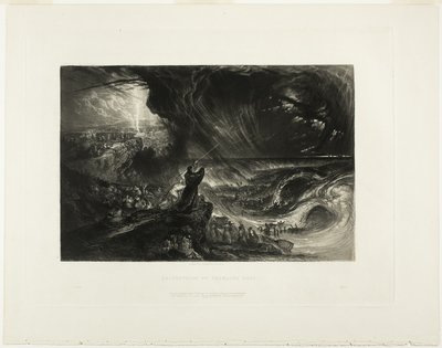 ファラオの軍勢の破壊（聖書の挿絵より 作： John Martin