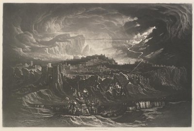 ジェリコの城壁の崩壊 作： John Martin
