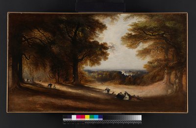 風景：リッチモンドパークの眺め、1850年 作： John Martin