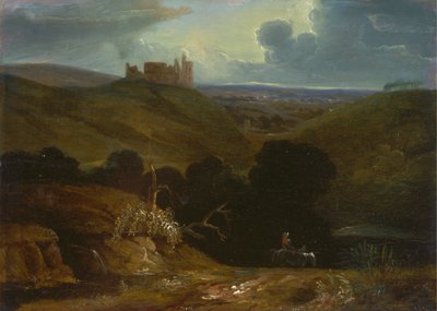 お城のある風景 作： John Martin