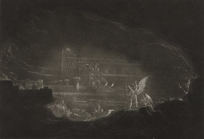 パンデモニウム、1827年頃（メゾチント） 作： John Martin