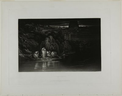 詩篇 CXXXVII、「聖書の挿絵」より 作： John Martin